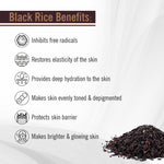 Black Rice Serum for Clear Glass Skin with Black Rice, Niacinamide & Peptide Reduces Blemishes, Boost Collagen & Even Complexion for Men/Women 30ml, Face Serum, Keya Seth Aromatherapy