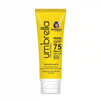 Umbrella Sunscreen Solution Protex SPF 75 Broad Spectrum Protection, Hydrating, No White Cast, Lightweight Matte Finish with Sandalwood Oil - Keya Seth Aromatherapy