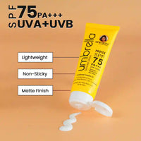 Umbrella Sunscreen Solution Protex SPF 75 Broad Spectrum Protection, Hydrating, No White Cast, Lightweight Matte Finish with Sandalwood Oil - Keya Seth Aromatherapy