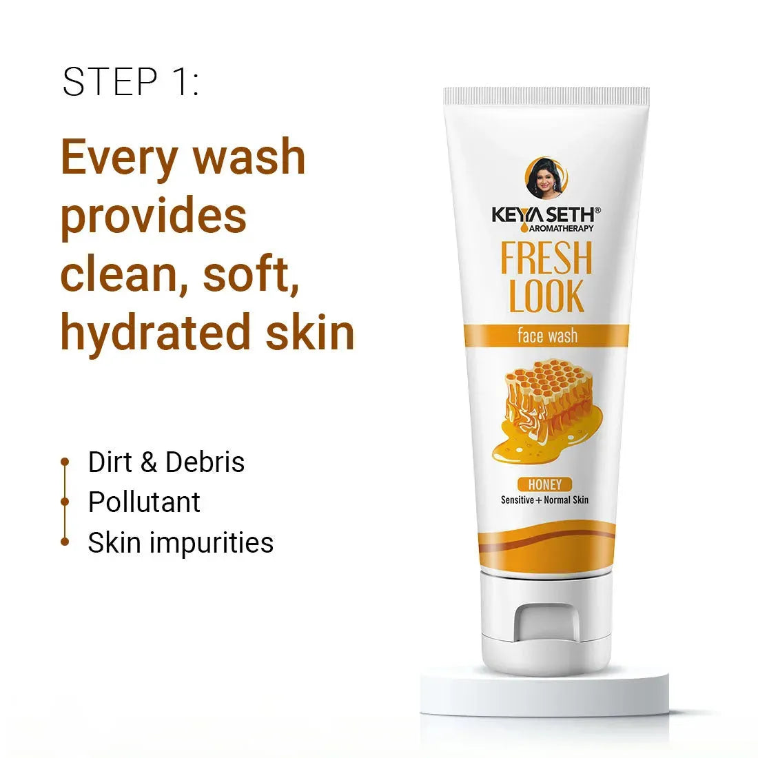 Honey Essential Skin Care Routine Kit for Dry Skin for Men & Women I Facewash + Gel Moisturizer + Toner I Deep Conditioning with Pure Honey - Keya Seth Aromatherapy