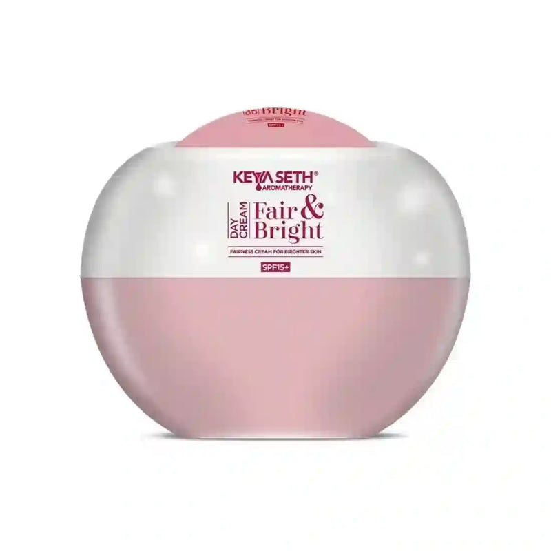 Fair & Bright Day Cream SP15+, Skin Brightening & Whitening, with Vitamin C, B3 & B6 Moisturizer with Lavender & Geranium Essential Oil - Keya Seth Aromatherapy