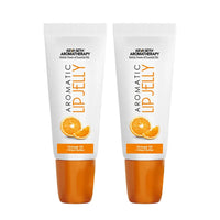 Free Aromatic Lip Jelly Orange, Enriched with Orange Oil (Vitamin C) & Shea Butter, Tinted Lip Balm, Brightening and Moisturizing Dark Lips for Men and Women 10ml - Keya Seth Aromatherapy
