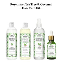 Rosemary Hair Growth Treatment Kit for Dry Hair- Rosemary Hair Serum, Hair Oil, Shampoo, Water Mist to Reduce Itching, Oiliness, Flakes & Hair Fall - Keya Seth Aromatherapy