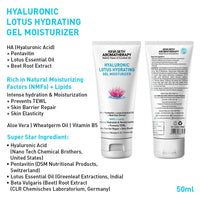 Complete Hydrating & Plumping Kit: Hyaluronic Lotus Face Wash, 1.5% Serum, Gel Moisturizer with 2% Pentavitin + Parsol HS, SPF 30+++ Sunscreen for Intense Hydration & Skin Barrier Repair - Keya Seth Aromatherapy