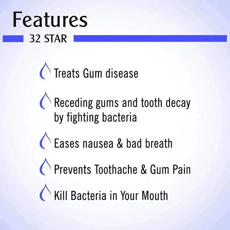 32 STAR  -  Remedy from Toothache and Gum infection