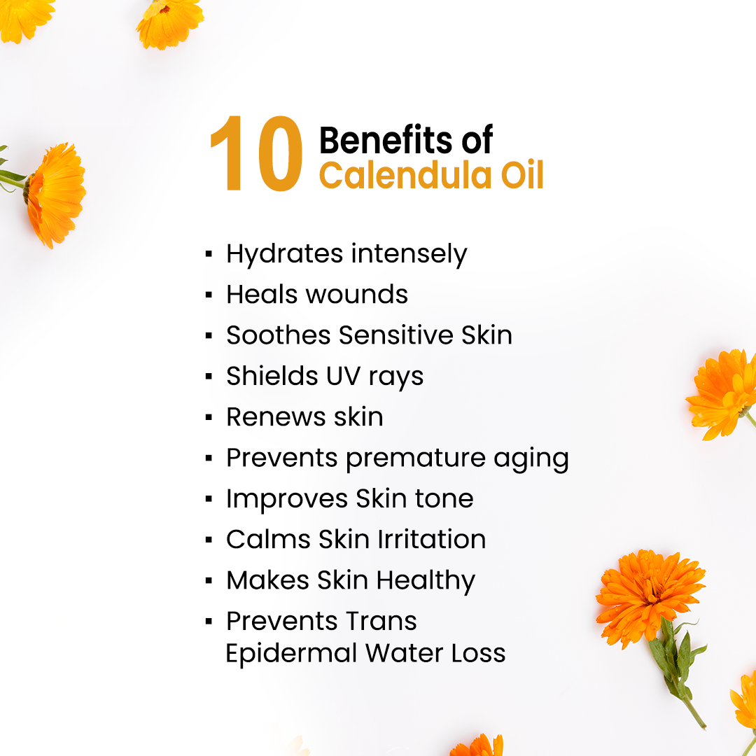 Calendula Body Oil - Protecting, Healing, Deep Moisturizing For Glowing Skin - Keya Seth Aromatherapy