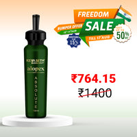 Alopex Absolute, for Acute Hair Fall & Hair Growth Water Based Solution Enriched with Korean Red Ginseng Vitamin H (Biotin) & Vitamin E, B3 & B5 - Keya Seth Aromatherapy