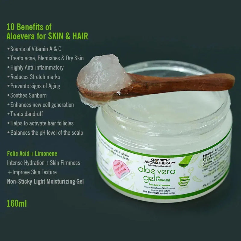 Aloe Vera Gel Moisturizer , Repairing, Soothing, Glowing & Radiant Skin- Ultimate for Skin & Hair