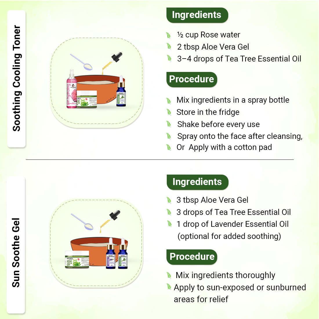 Tea Tree Essential Oil DIY Skincare Kit – Fights Acne, Clears and Tightens Pores, Controls Oil & Redness, Hydrates for Smooth, Blemish-Free Skin - Keya Seth Aromatherapy