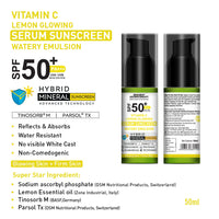 Daily Skincare Routine for Glowing Skin with Vitamin C Lemon Facewash, 10% Vitamin C Serum, 2% Pentavitin & Beet Root Extract Gel Moisturizer, and SPF 30 PA+++ Sunscreen for Deep Hydration & Skin Barrier Support - Keya Seth Aromatherapy