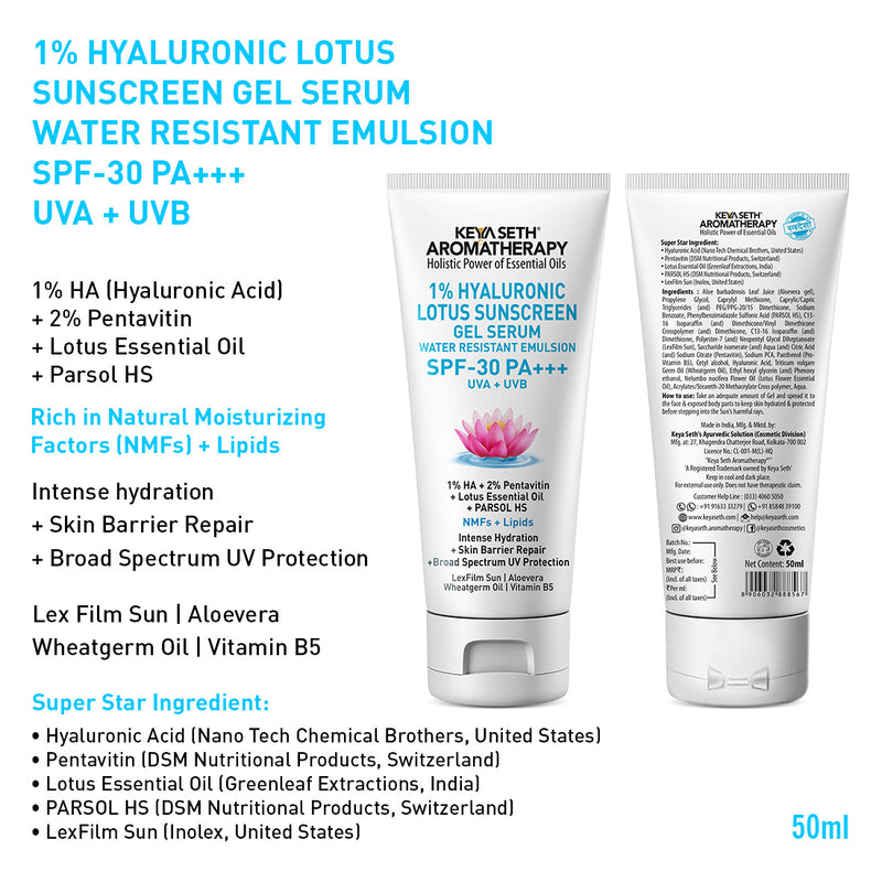 Daily Skincare Routine for Dehydrated, Aging Skin with Hyaluronic Facewash, Rosehip Bakuchiol Serum, Moisturizer & Sunscreen for Hydration, Firmness & Glow - Keya Seth Aromatherapy