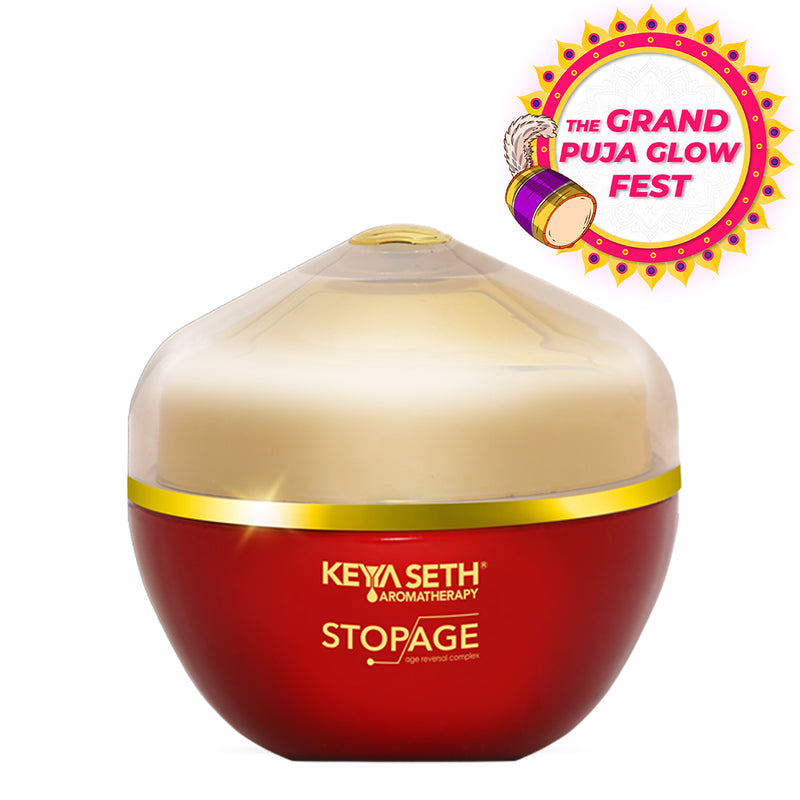 Stopage-Age Reversal Treatment-Control Wrinkles, Rejuvenating, Night Cream for Glowing & Youthful Looking Complexing with Goodness of Essential Oil - Keya Seth Aromatherapy