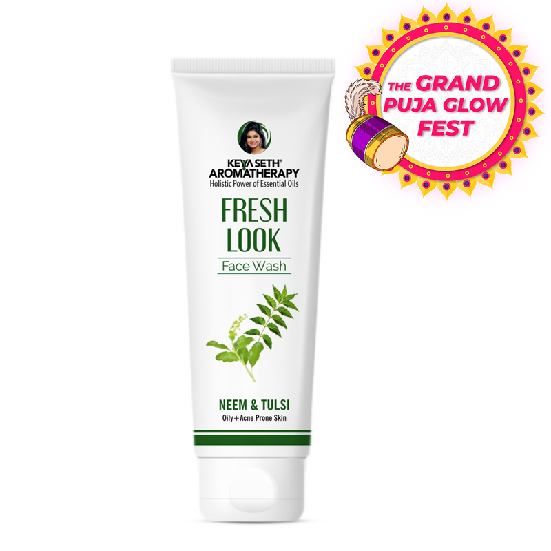 Fresh Look Neem & Tulsi Face Wash, Mild Hydrating Moisturizing Foaming All Skin Types - Keya Seth Aromatherapy