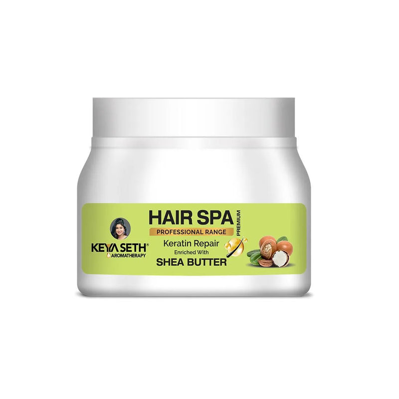 Hair Spa Premium Keratin Repair, Smoothing & Strengthening Hair Mask for Weak & Frizzy Hair Enriched with Aloe Vera, Gooseberry & Chamomile Oil - Keya Seth Aromatherapy