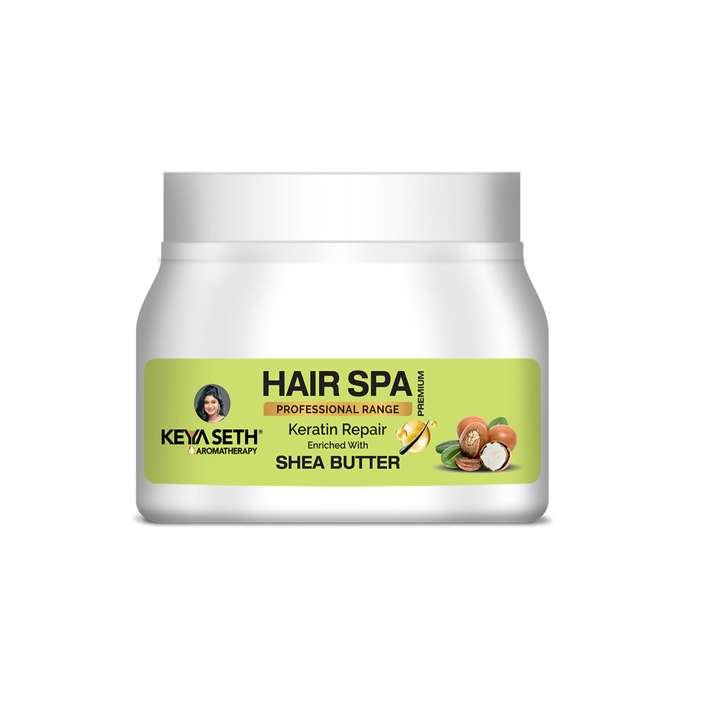 Hair Spa Premium Keratin Repair, Smoothing & Strengthening Hair Mask for Weak & Frizzy Hair Enriched with Aloe Vera, Gooseberry & Chamomile Oil, Hair Nourishment, Keya Seth Aromatherapy
