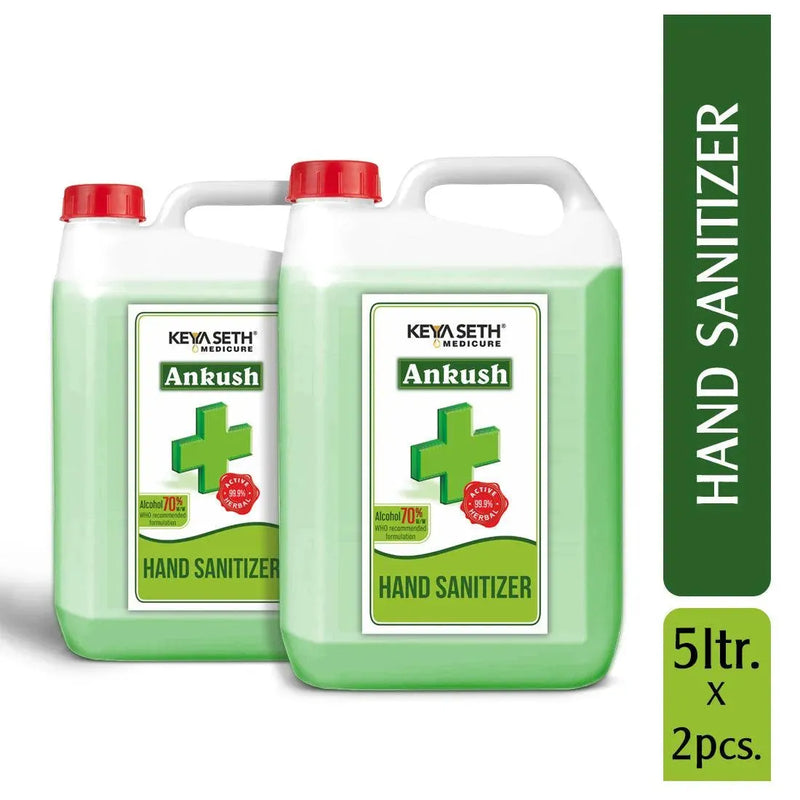 अंकुश हैंड सैनिटाइज़र 70%(w/w) आइसोप्रोपिल अल्कोहल (IPA), लैवेंडर और रोज़ एसेंशियल ऑयल से भरपूर