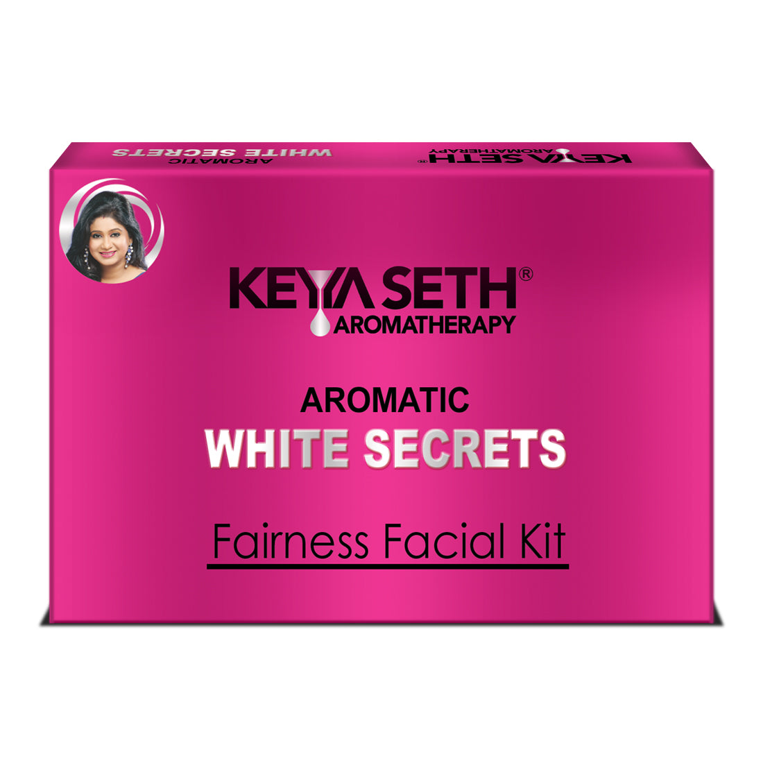 Aromatic White Secrets (Fairness Facial Kit) with Pure Essential oils & Fresh Green Herbs -Instant White, Bright, Shine & Youthful Glow Skin - Keya Seth Aromatherapy