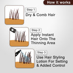 Instant Hair Brown Refill Pack - Instant Hair Brown Refill Pack - Hair Building & Thickening Fibers for Thinning Hair & Hair Loss Concealer