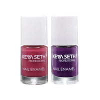 Workaholic + Grape Love Long Wear Nail Enamel Enriched with Vitamin E & Argan Oil, Nail Polish, Nail Care, Keya Seth Aromatherapy