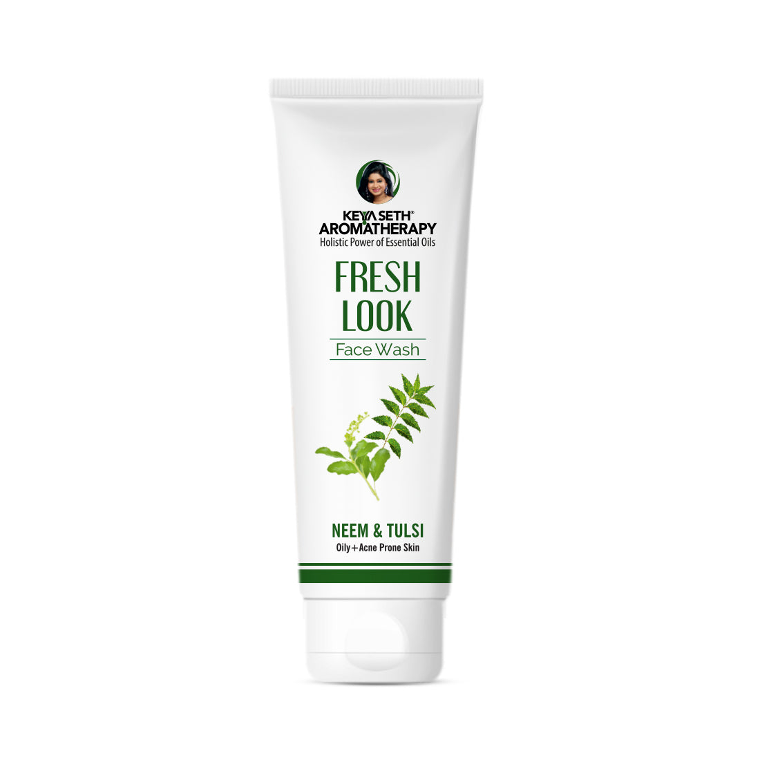 Fresh Look Neem & Tulsi Face Wash, Mild Hydrating Moisturizing Foaming All Skin Types - Keya Seth Aromatherapy