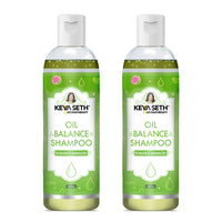 Oil Balance Shampoo for Oily Scalp,Anti-Dandruff,Makes Hair Bouncy & Volume Boost for Thin Hair with Pro -Vitamin B5 & Essential of Lemon & Lavender - Keya Seth Aromatherapy