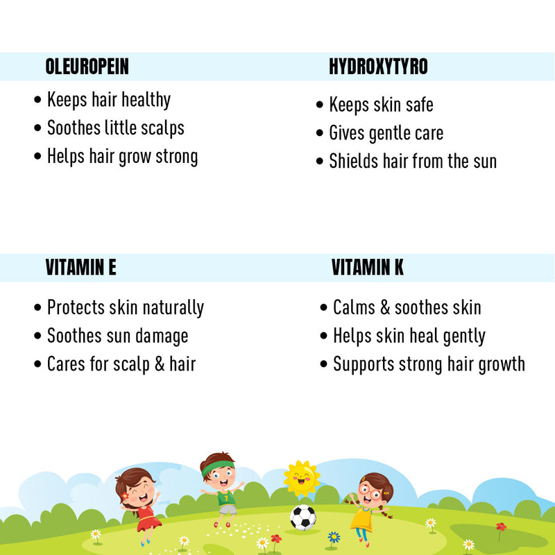 Schoolers Olive Kids & Baby Massage Oil – Soft, Non-Sticky, Light-weight & Quick-Absorbing Skin & Hair Nourishment