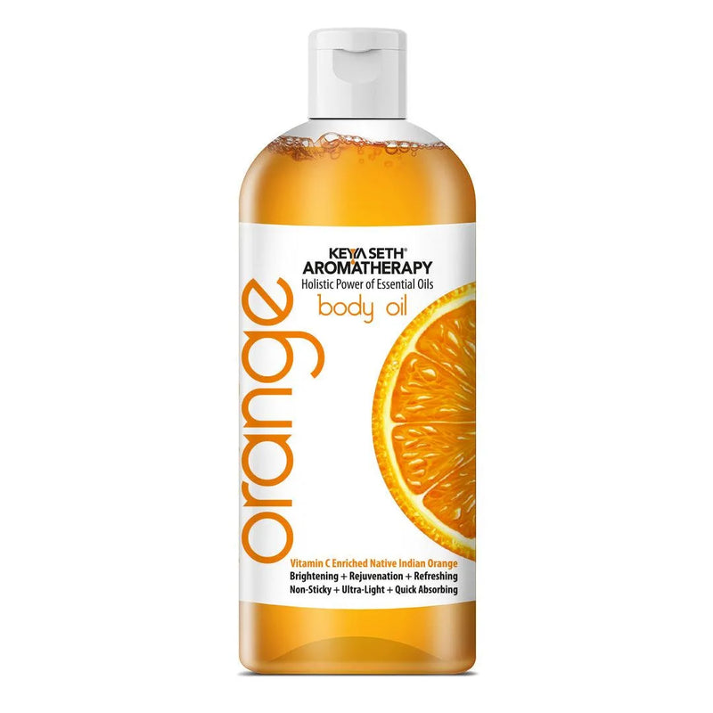 Orange Body Oil, Vitamin C Enriched, Brightening, Rejuvenating & Refreshing - Keya Seth Aromatherapy