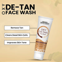 Oxy De Tan Clay Foaming Facewash Hydration & Moisturizing Infused with Clove & Camphor oil I Removes Tan & Dead Skin Cells SLS & Paraben Free 100ml