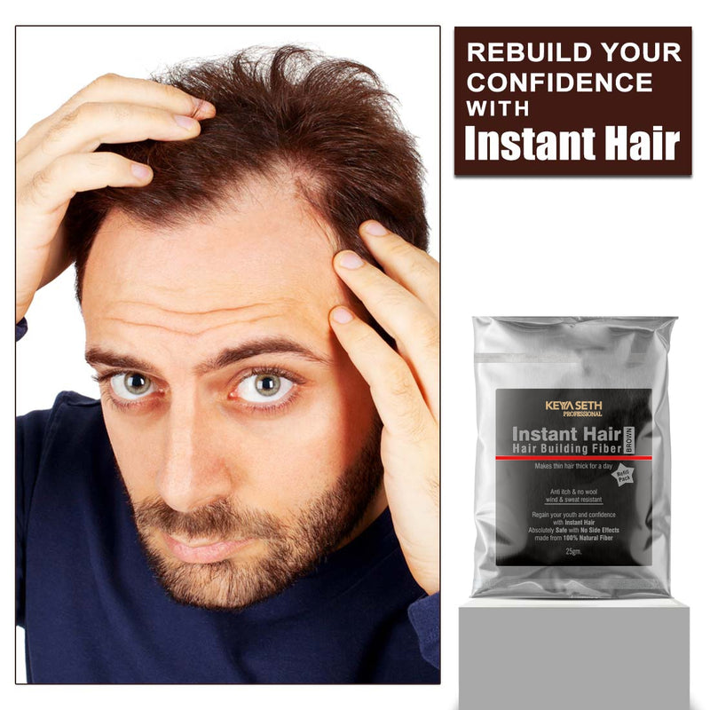 Instant Hair Brown Refill Pack - Instant Hair Brown Refill Pack - Hair Building & Thickening Fibers for Thinning Hair & Hair Loss Concealer
