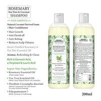 Rosemary Hair Growth Treatment Kit for Dry Hair- Rosemary Hair Serum, Hair Oil, Shampoo, Water Mist to Reduce Itching, Oiliness, Flakes & Hair Fall - Keya Seth Aromatherapy