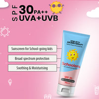 Schoolers Sunscreen SPF 30 PA++ for Kids Mineral Based Lotion -Paraben & Sulfate Free