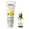 Vitamin C Lemon Combo: Facewash & Serum with Sodium Ascorbyl Phosphate, Vitamin E & AHA for Radiant, Firm, Acne-Free Skin - Keya Seth Aromatherapy