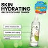 Skin Hydrating Green Coconut Toner, Combination & Dry Skin, Soothing, Antioxidants, Intense Moisture, Coconut Water Extract - Keya Seth Aromatherapy
