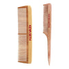 Handmade Neem Wooden Comb for Women Detangling, Promotes Hair Growth, Frizz Control, Perfect for Hair Partition, Suitable for All Hair Types, Dual tooth & Tail Comb Combo - Keya Seth Aromatherapy