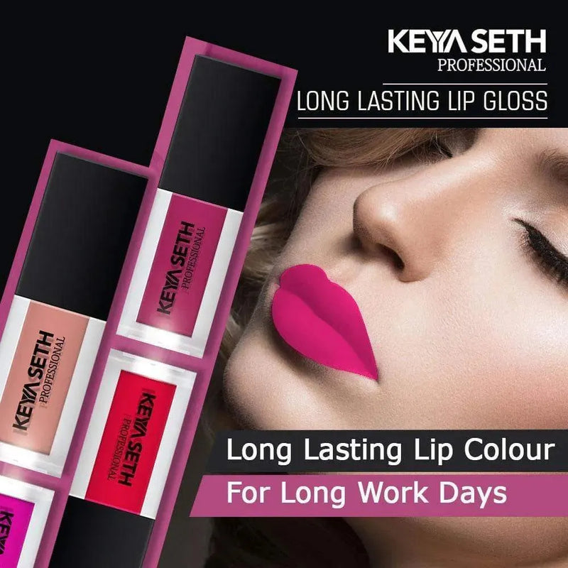 Bright Fuchsia Shade Long Lasting Lipgloss  - 03 - Keya Seth Aromatherapy