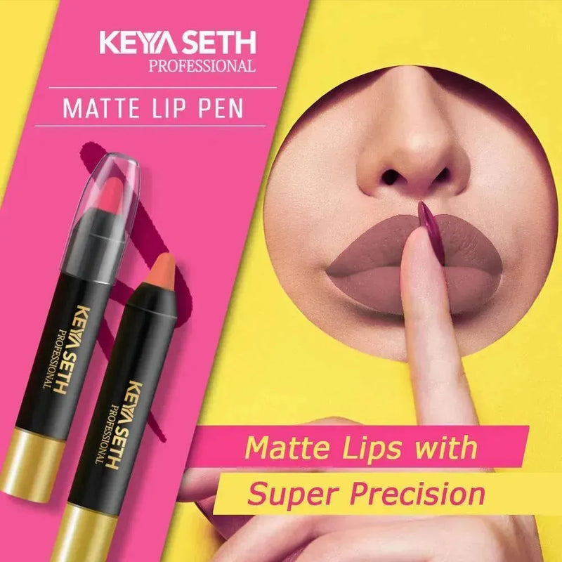 Dark Nude Pink Shade Matte Lip Pen - 05 - Keya Seth Aromatherapy