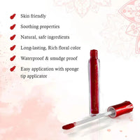 Aromatic 100% Natural Liquid Sindoor (Maroon) - Long lasting & Waterproof with Floral Pigment