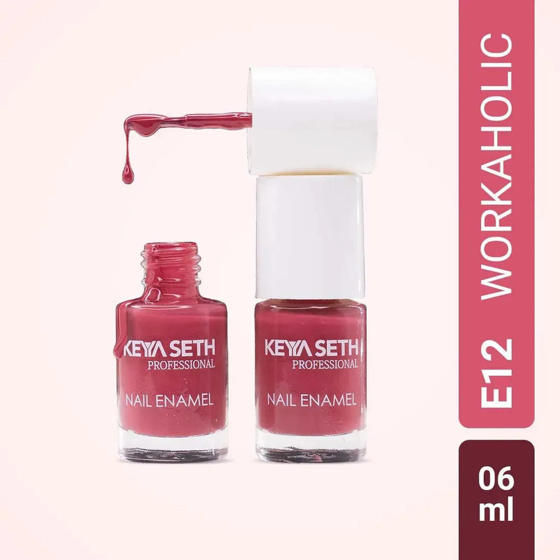 Café Nude + Workaholic Long Wear Nail Enamel Enriched with Vitamin E & Argan Oil - Keya Seth Aromatherapy