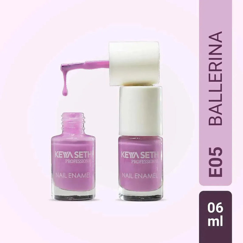 Ballerina + Lady Like Long Wear Nail Enamel Enriched with Vitamin E & Argan Oil - Keya Seth Aromatherapy