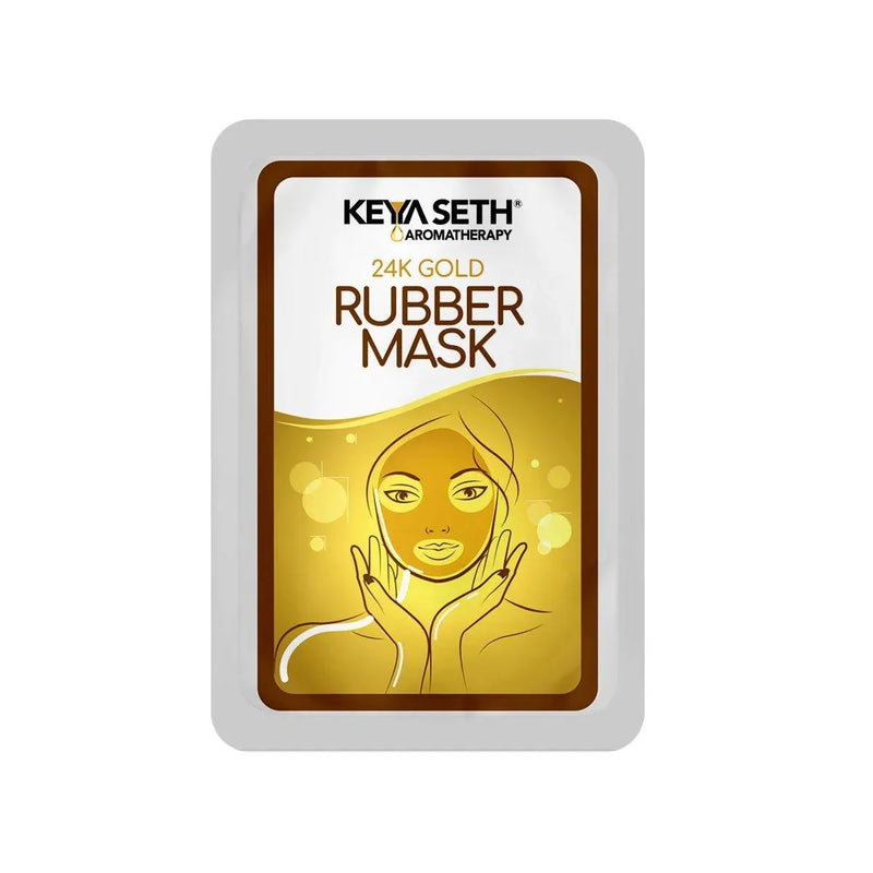 24K Gold Rubber Facial Mask for Brightening & Whitening Enriched with Aloe Vera & Chamomile Extract