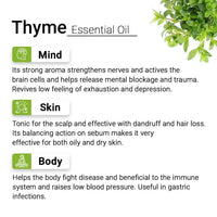 Thyme Essential Oil, Therapeutic Pure & Natural, Antimicrobe, Antiseptic, Immunity Booster, Digestive 10ml - Keya Seth Aromatherapy