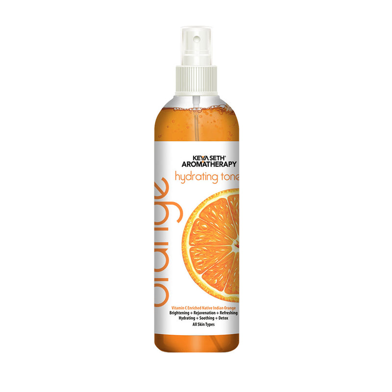 Orange Hydrating Toner, Vitamin C Enriched, Brightening, Rejuvenating, Refreshing, Soothing & Detox for All Skin Types, Orange Essential Oil