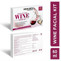 Wine Facial Kit 6 Steps Enriched with Red Grape Seed Extract for Instant Glowing, Blemish-free Even Complexion Increase Elasticity & Blood Circulation, Facial Kit, Skin Care, Keya Seth Aromatherapy