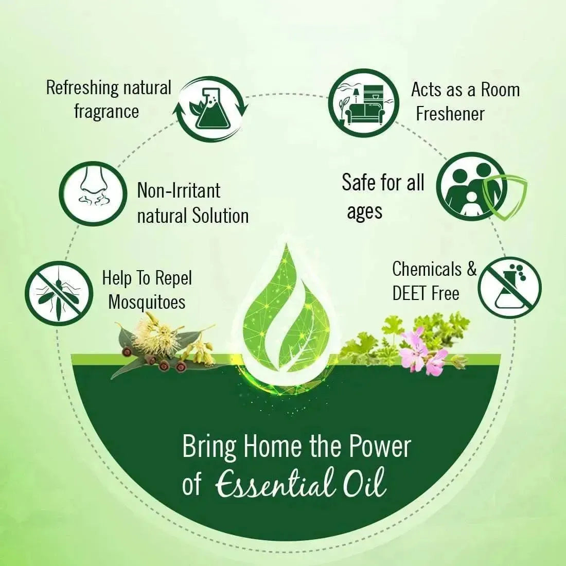 Free Ankush Mosquito & Insect Repellent Spray for Room & Apparel with Citronella, Lemongrass & Eucalyptus Oil Non-Toxic & No DEET Formula -Safe for kids - Keya Seth Aromatherapy