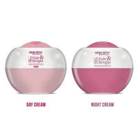 "Fair & Bright" Day & Night Cream Combo - Skin Brightening, Whitening, Nourishing ,Overnight Repair Fairness Moisturizer Enriched with Essential Oil.