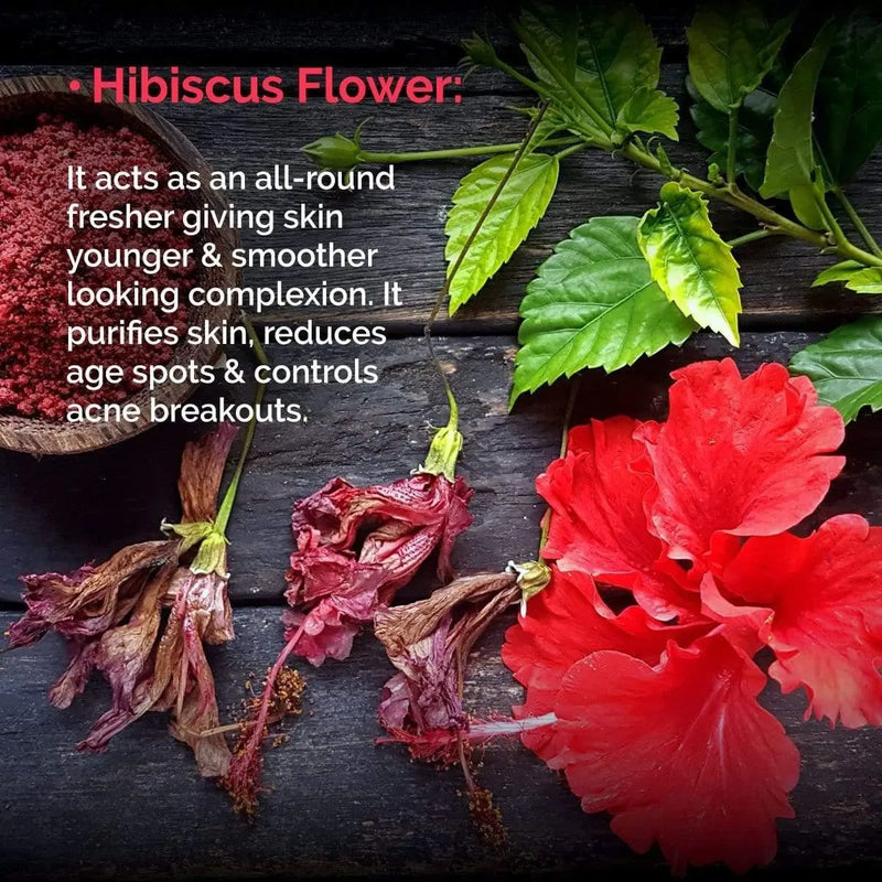 Hibiscus Replenishing Hydra 3-In-1 Facial Sheet Mask, Cleanser + Mask + Overnight Serum, Enriched with Hyaluronic Acid & Vitamin E