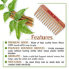 Neem Wooden Comb Wide Tooth for Hair Growth for Men & Women All Purpose Small Size. - Keya Seth Aromatherapy