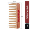 Neem Wooden Comb Wide Tooth for Hair Growth for Men & Women All Purpose Small Size. - Keya Seth Aromatherapy