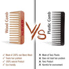 Neem Wooden Comb Wide Tooth for Hair Growth for Men & Women All Purpose Small Size. - Keya Seth Aromatherapy