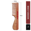 Neem Wooden Handle Comb Wide Tooth for Hair Growth for Men & Women - Keya Seth Aromatherapy